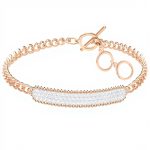 Bracciale Swarovski donna placcato oro cristallo 5367822