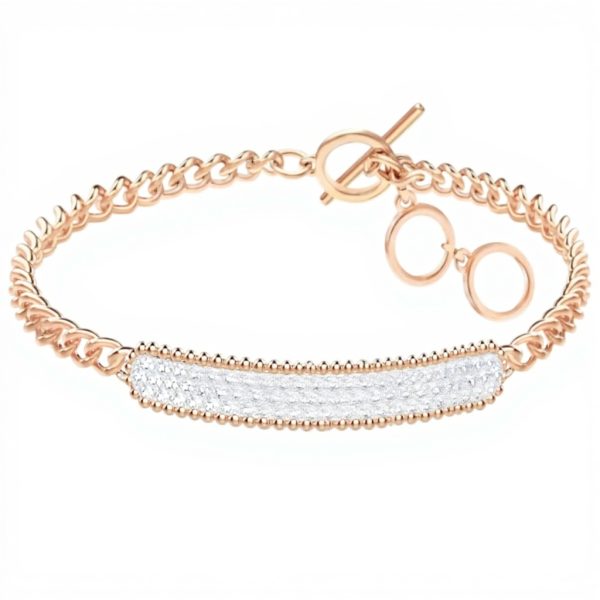 Bracciale Swarovski donna placcato oro cristallo 5367822