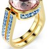 Swarovski Chroma Twist Anello Cristalli Multicolore Donna