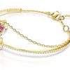Bracciale Swarovski Chroma jonc donna cristalli oro rosso