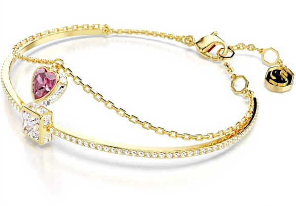Bracciale Swarovski Chroma jonc donna cristalli oro rosso