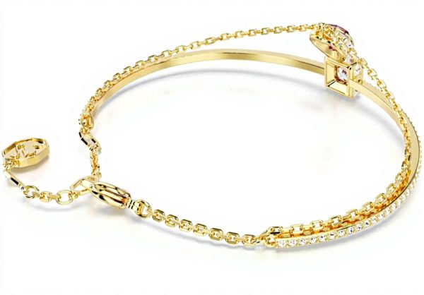 Bracciale Swarovski Chroma jonc donna cristalli oro rosso