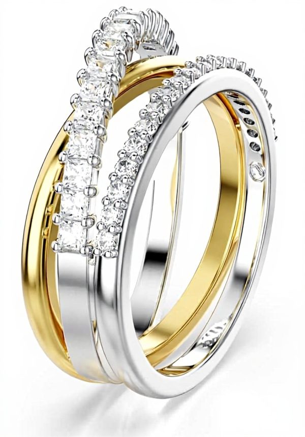 Anello Swarovski Hyperbola Collezione Taglio Misto Donna