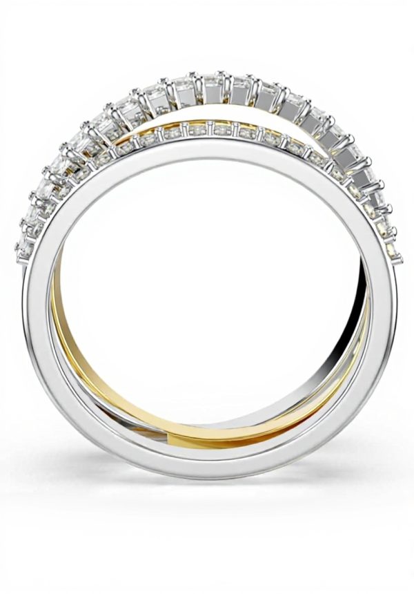 Anello Swarovski Hyperbola Collezione Taglio Misto Donna