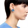 Orecchini Swarovski Lucent Cristalli Blu Gioielli Donna