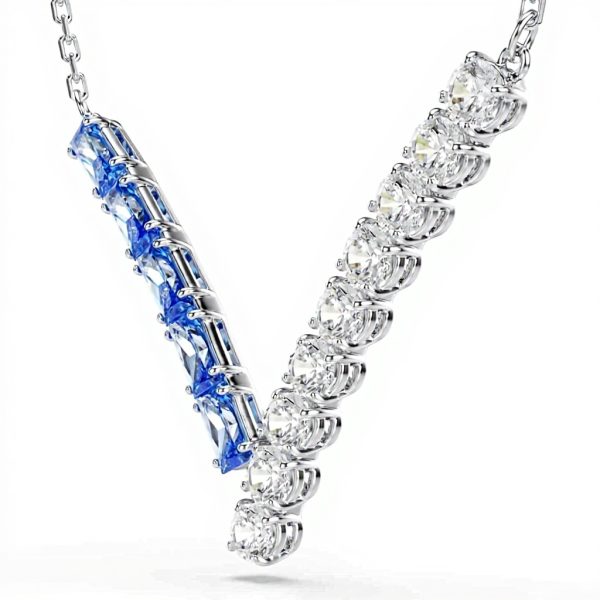 Swarovski Matrix Ciondolo Blu Zirconi Donne Gioielli