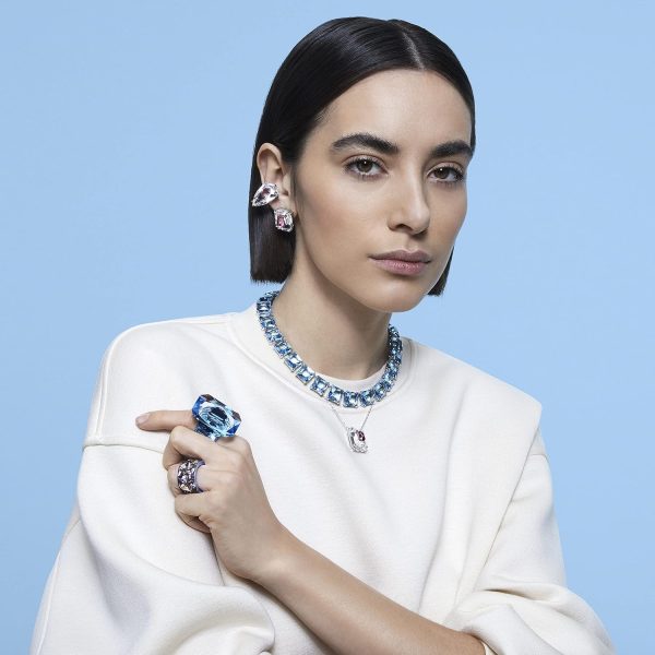 Swarovski Mesmera Orecchini Cristallo Trilliant Donna-3