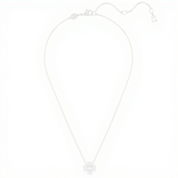 Pendente Quadrifoglio Swarovski oro rosa ciondolo donna