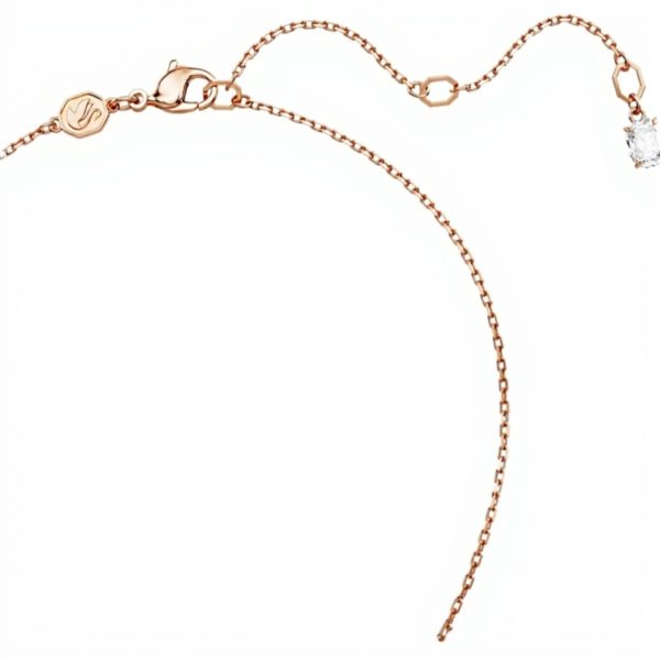 Pendente Quadrifoglio Swarovski oro rosa ciondolo donna