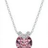Ciondolo Swarovski Bella Collezione cristallo rosa placcato