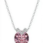 Ciondolo Swarovski Bella Collezione cristallo rosa placcato