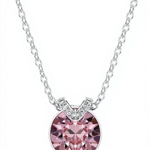 Ciondolo Swarovski Bella Collezione cristallo rosa placcato