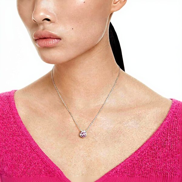 Ciondolo Swarovski Bella Collezione cristallo rosa placcato