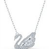 Collana Swarovski Dancing Swan donna zirconia white metallo