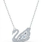 Collana Swarovski Dancing Swan donna zirconia white metallo