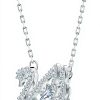 Collana Swarovski Dancing Swan donna zirconia white metallo