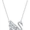 Collana Swarovski Dancing Swan donna zirconia white metallo
