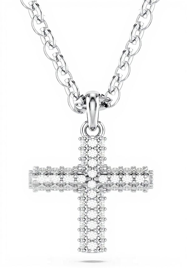 Collana Swarovski Croce Pavè Gioiello Donna Elegante
