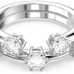 Swarovski Constella Cocktail Ring White Zirconia Rhodium