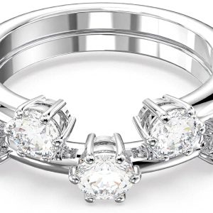 Swarovski Constella Cocktail Ring White Zirconia Rhodium