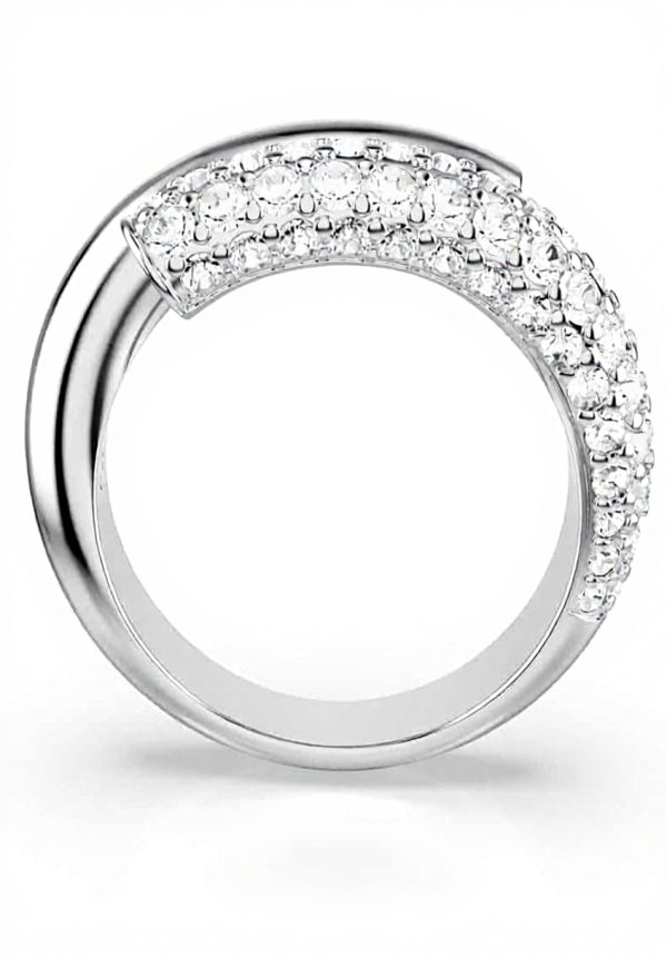 Anello Swarovski Dextera Collezione cristalli pavé placcato