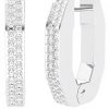 Swarovski Dextera Octagon Hoop Earrings Women Jewelry