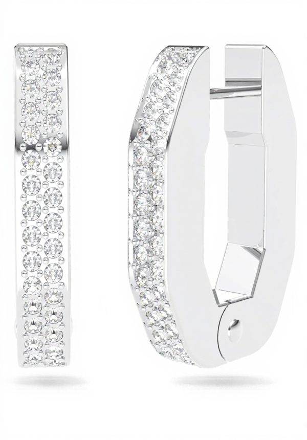 Swarovski Dextera Octagon Hoop Earrings Women Jewelry