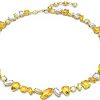Swarovski Gema Collana Gioielli Cristalli Giallo Oro Donna
