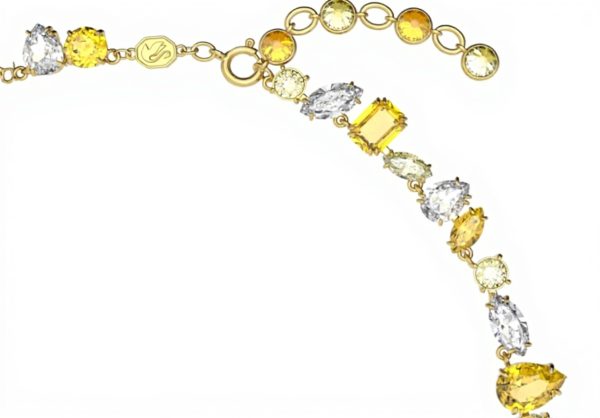 Swarovski Gema Collana Gioielli Cristalli Giallo Oro Donna