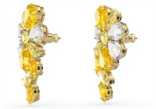 Swarovski Gema Orecchini Cristalli Gialli Donna Gioielli