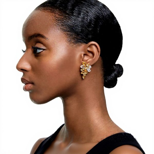 Swarovski Gema Orecchini Cristalli Gialli Donna Gioielli