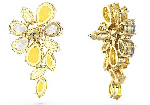 Swarovski Gema Orecchini Cristalli Gialli Donna Gioielli