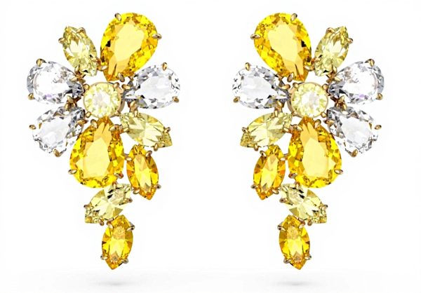 Swarovski Gema Orecchini Cristalli Gialli Donna Gioielli