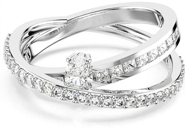 Swarovski Hyperbola Ring Women Crystal Design Jewelry