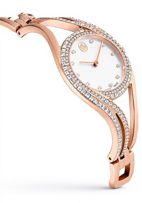 Swarovski Hyperbola Orologio Bracciale Donna Cristalli Oro
