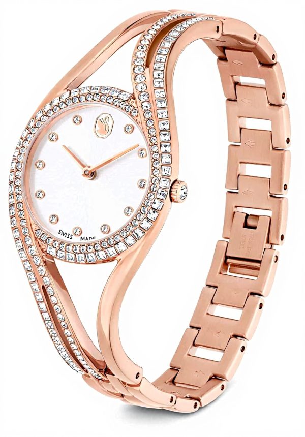 Swarovski Hyperbola Orologio Bracciale Donna Cristalli Oro