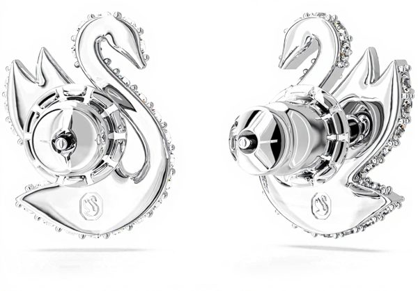 Swarovski Cigno bracciale rigido placcato rodio bianco