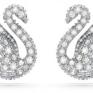 Swarovski Cigno bracciale rigido placcato rodio bianco