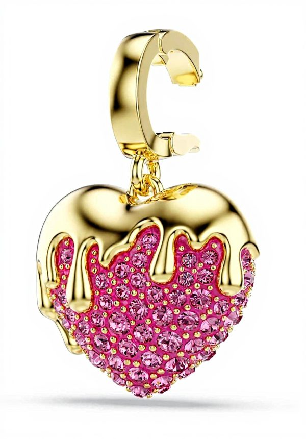 Swarovski Idyllia Heart Charm Bracelet Rose Gold Plated