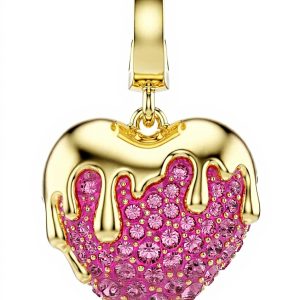 Swarovski Idyllia Heart Charm Bracelet Rose Gold Plated