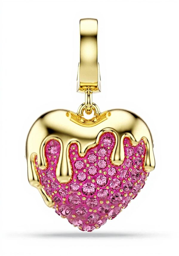 Swarovski Idyllia Heart Charm Bracelet Rose Gold Plated