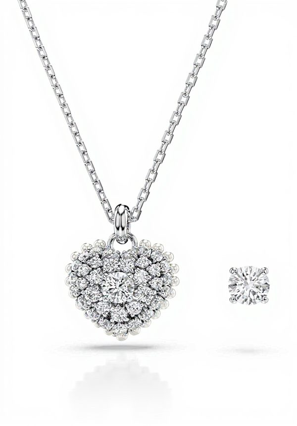 Swarovski Idyllia Jewelry Set White Crystal Pendant
