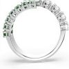 Swarovski Matrix Ring Green Zirconia Rhodium Plated Womens