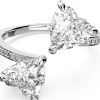 Anello Swarovski Mesmera bague cuori rodiato donna