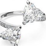 Anello Swarovski Mesmera bague cuori rodiato donna