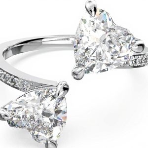 Anello Swarovski Mesmera bague cuori rodiato donna