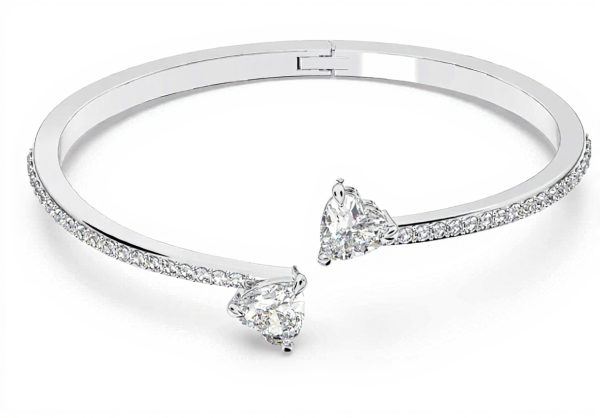 Bracciale Swarovski Mesmera cuore bianco donna gioielli