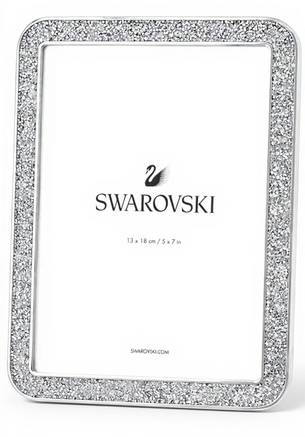 Swarovski MINERA Picture Frame Silver Tone Crystal Decor