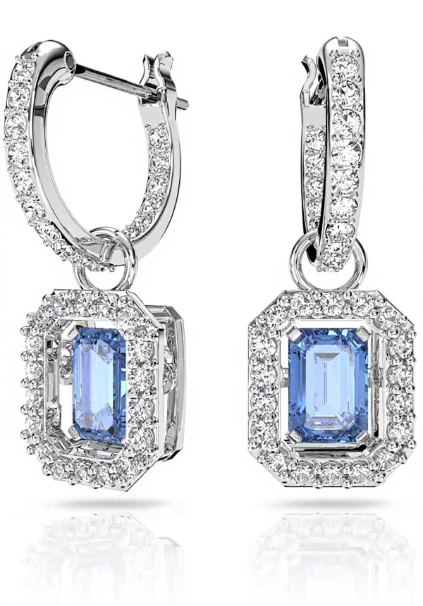 Swarovski Pink Crystal Bangle Octagon Cut Rose Gold Tone