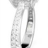 Swarovski Stilla Cocktail Ring White Pave Women Jewelry